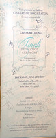 Chaya Meldung Torah Dedication 6-6-19